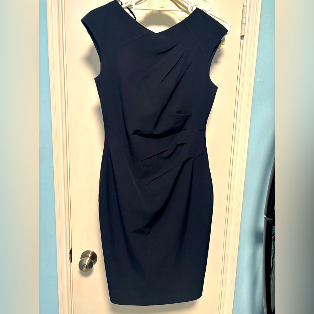 Black sleeveless cocktail dress